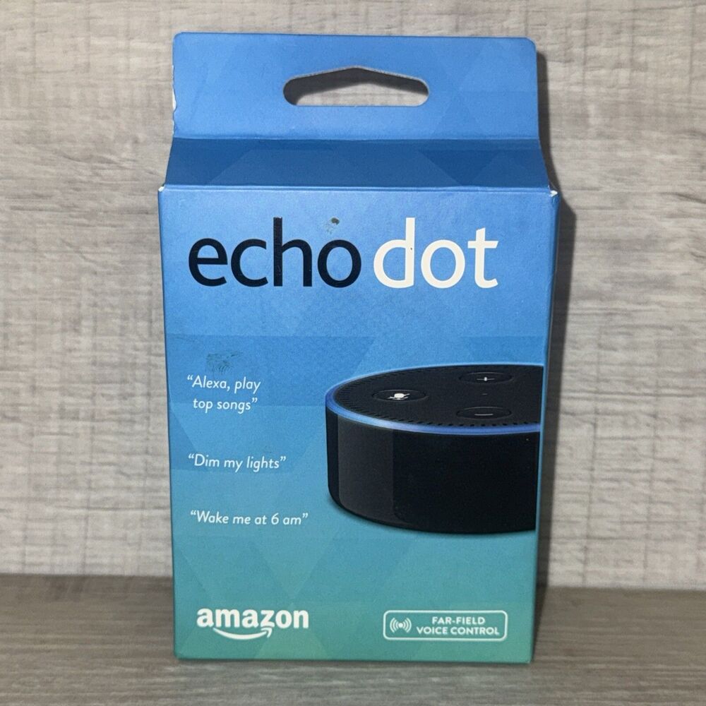 Amazon Echo Dot RS03QR Black 2nd Gen Alexa Smart Wireless Bluetooth Speaker